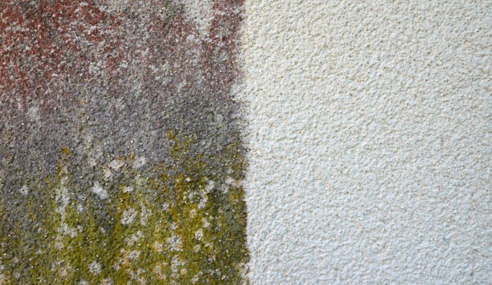 Vizualna primerjava najpogostejših vrst zaključnih ometov na fasadah: akrilni, silikonski, silikatni, mineralni, silikonsko-silikatni in karbonski omet.